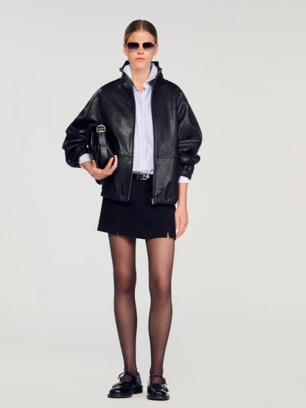 Jordan Oversized Bubble Leather Jacket